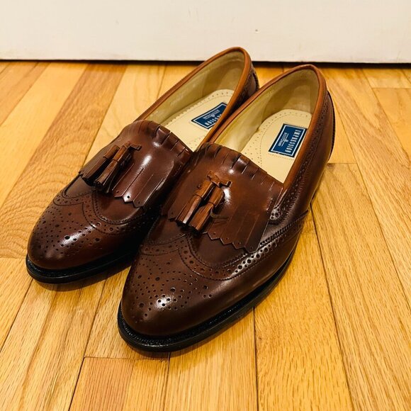 Other - NEW Bostonian Classics Men's Shoes 9.5 Tassel Loafers Kiltie Burgundy Slip On